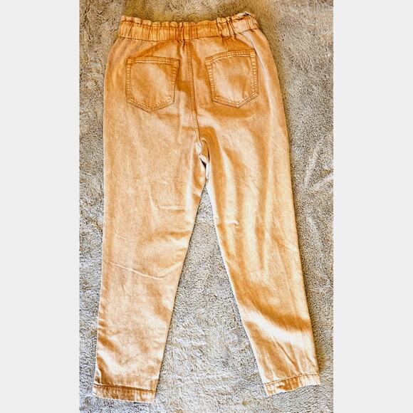 Loft Made And Loved Pants  Fluid Pull On Cargo Pants Tan Wash Womens Sz S - Picture 3 of 8